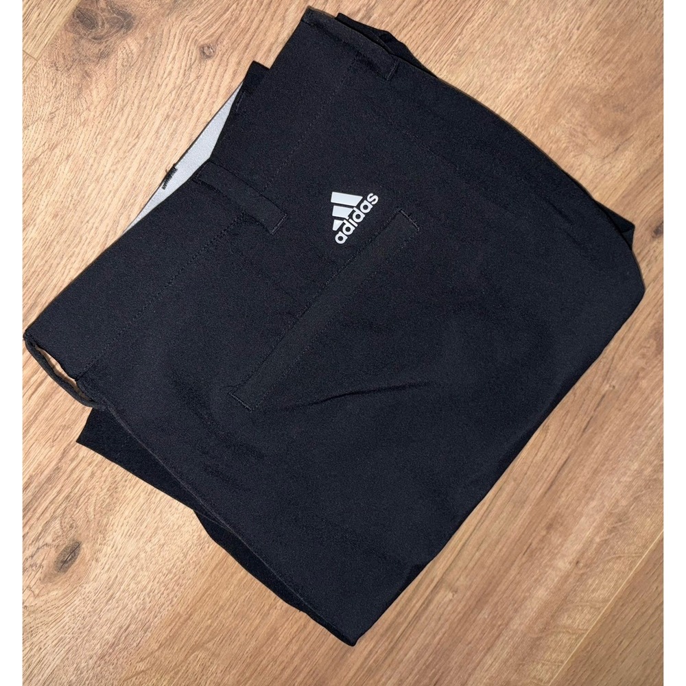 Adidas 365 Men's Golf Pants 36x30 Black Stretch Waistband